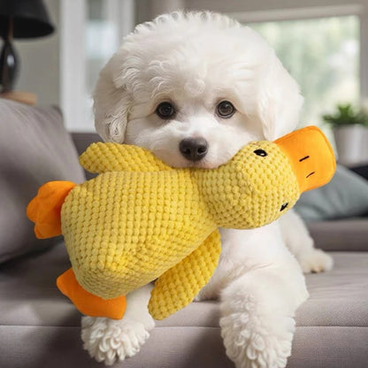 Dog Toy Plush Molars Sound Relief Artifact Golden Fur Pet Corgi Pet Supplies Cat Charge Duck